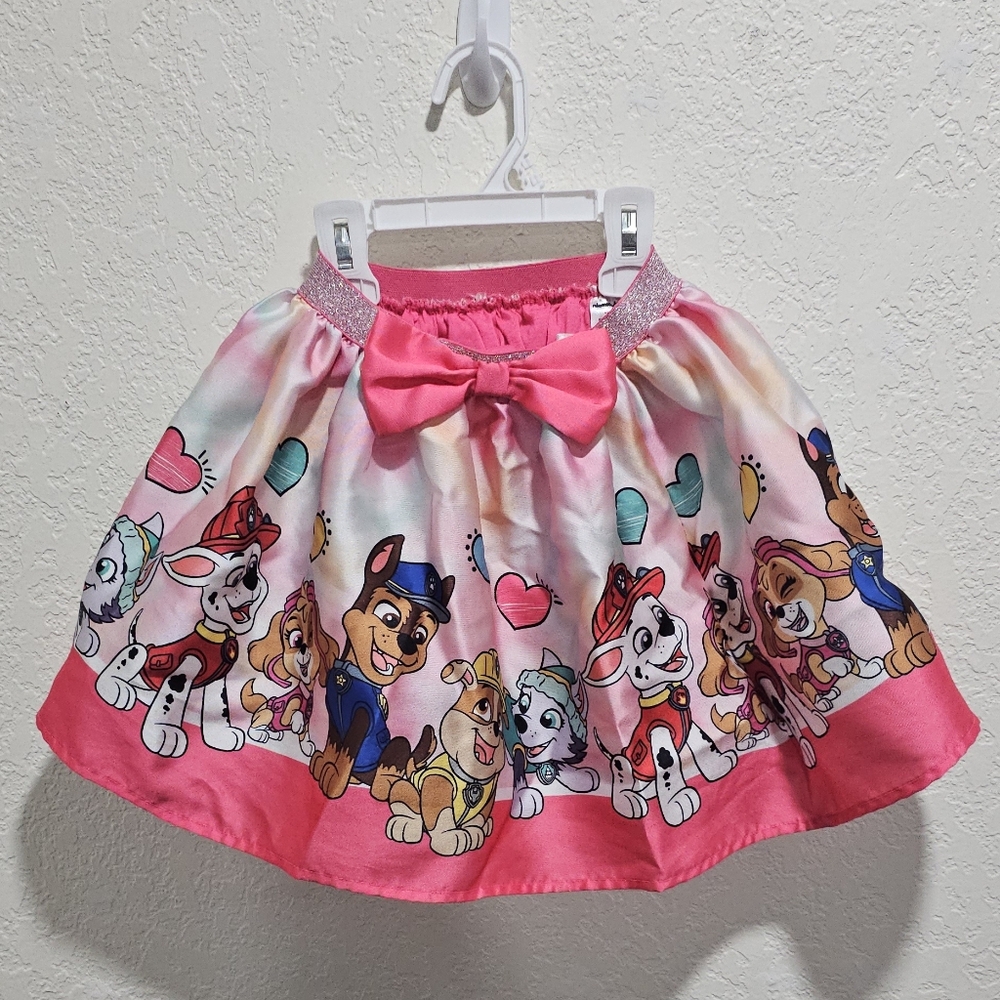Nickelodeon Paw Patrol Skirt Pink With Bow Toddler Girl 3T